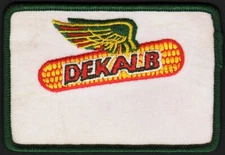 Vintage uniform patch DEKALB flying ear of corn logo unused new old stock n-mint