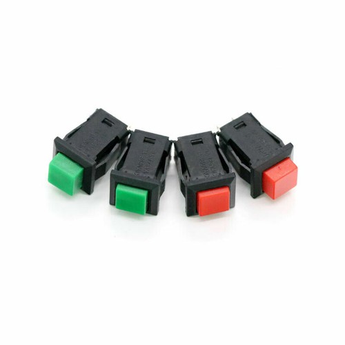 DS-429 Self-locking/Momentary Tactile SPST Red / Green Square Push Button Switch - Picture 4 of 6