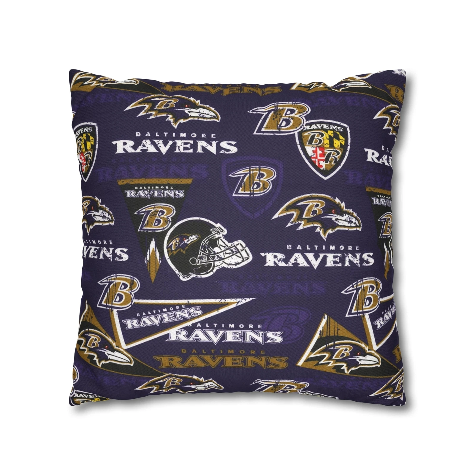Baltimore Ravens Spun Square Pillowcase