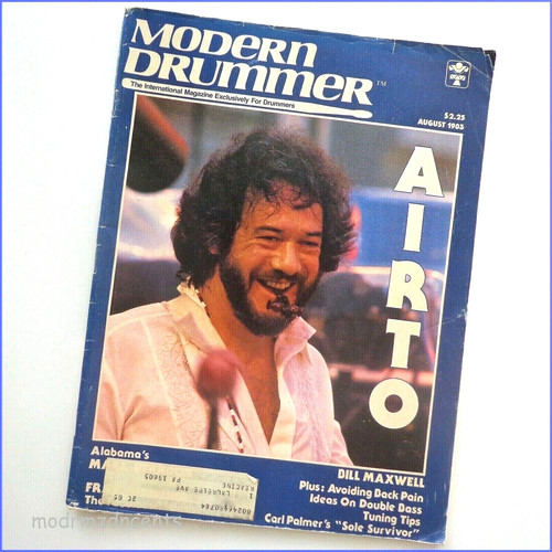 MODERN DRUMMER - Aug 1983 - AIRTO + Mark Herndon of Alabama & Bill Maxwell