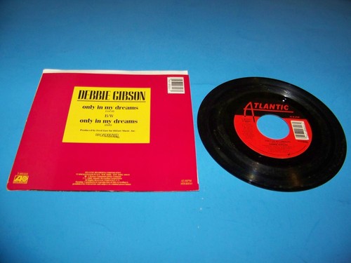 Debbie Gibson "Only In My Dreams" 45 RPM Record & Picture Sleeve 1986 - Picture 2 of 2