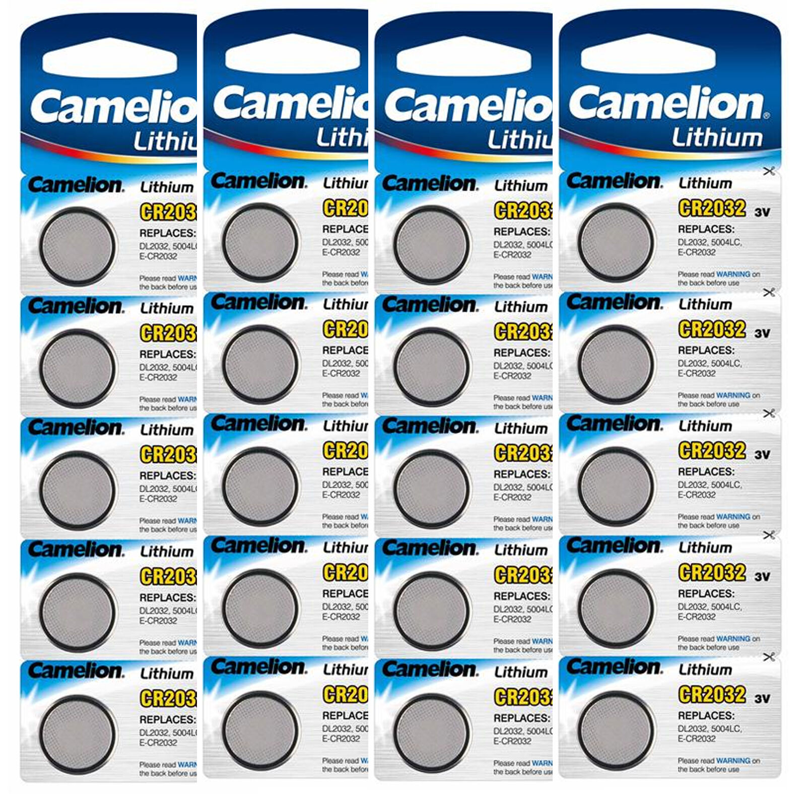 100 Piece Button Cell cr2032 Lithium CR 2032 Battery Camelion-Top Offer