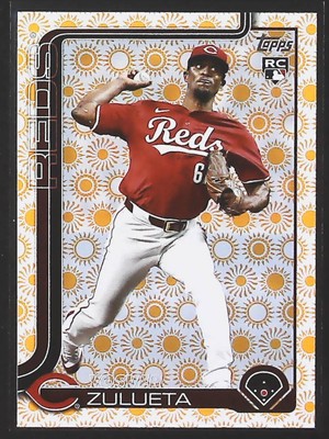 2025 Topps Series 2 Yosver Zulueta Holiday Sun #372 Cincinnati