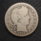 New Listing1914  *S*  BARBER SILVER QUARTER * NICE * - FREE SHIPPING! - C3417