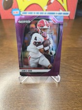2025 Panini Prizm Draft Picks - James Cook #175 Purple Wave Prizm #33/99