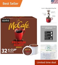 32 Count McCaf Medium Roast Coffee Pods - Taste, Eco-Friendly Pods