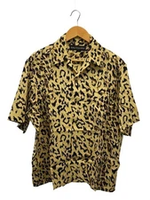 WACKO MARIA HAWAIIAN SHIRT 25SS Short Sleeve Shirt M Rayon YLW Leopard