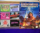 Vintage Nintendo NES Manual Instruction Booklet & Poster Lot! IronSword Batman