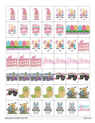 HUGE EASTER COLLECTION EMBROIDERY MACHINE DESIGNS COLLECTION PES USB DRIVE