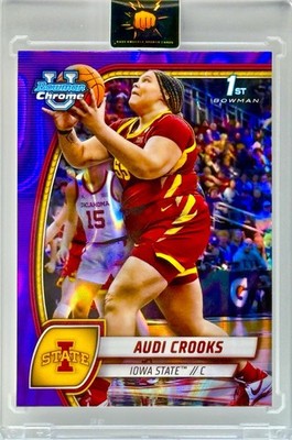 AUDI CROOKS RARE SSP 1ST ROOKIE PURPLE  REFRACTOR INVESTMENT CARD MINT