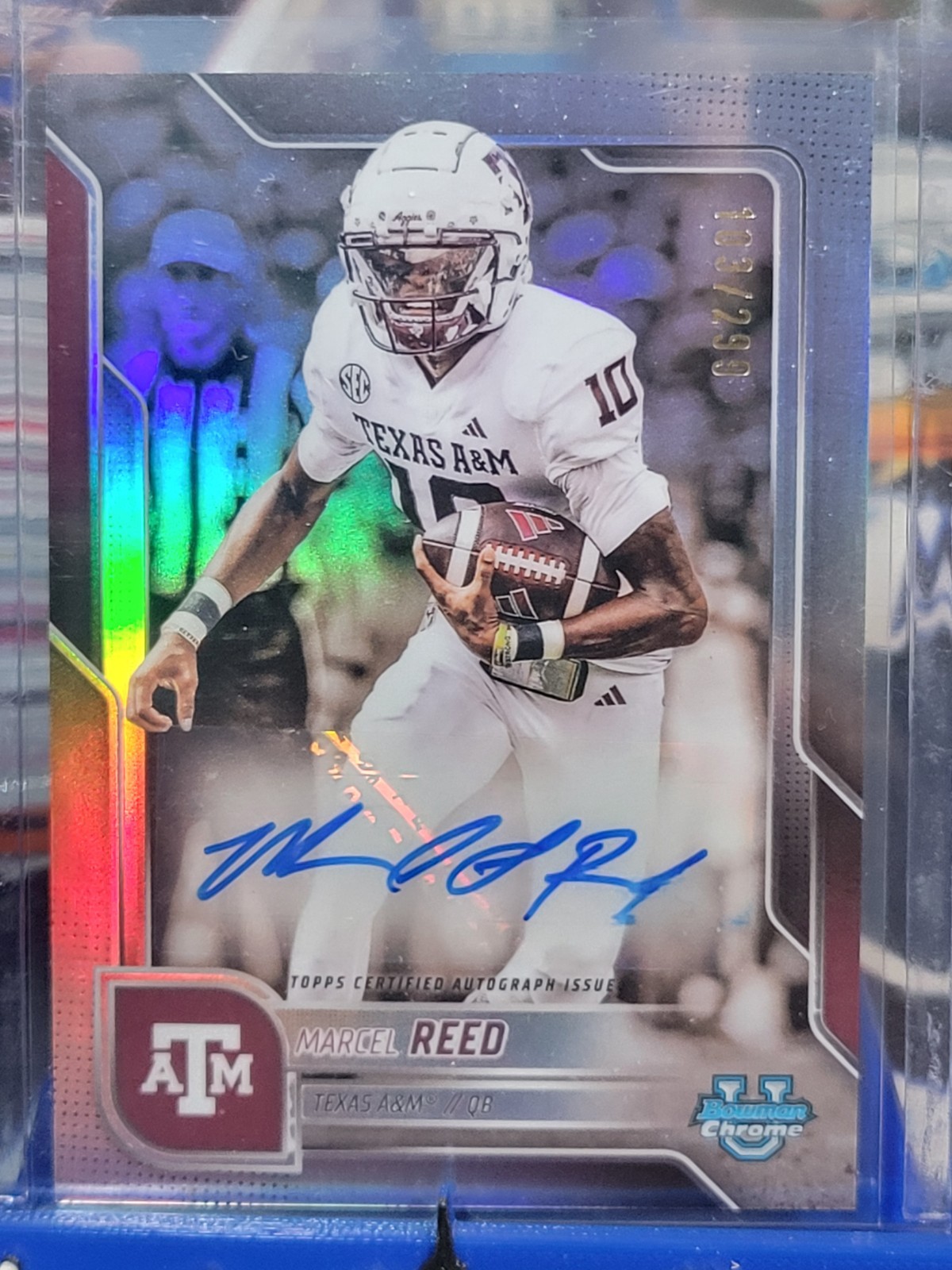 🔥 2025 Bowman University Chrome - Marcel Reed #BCA-MRE AUTO Refractor /299 🔥