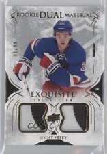 2016 Black Diamond Exquisite Rookie Dual Materials 91/99 Jimmy Vesey #RD-JV xp6