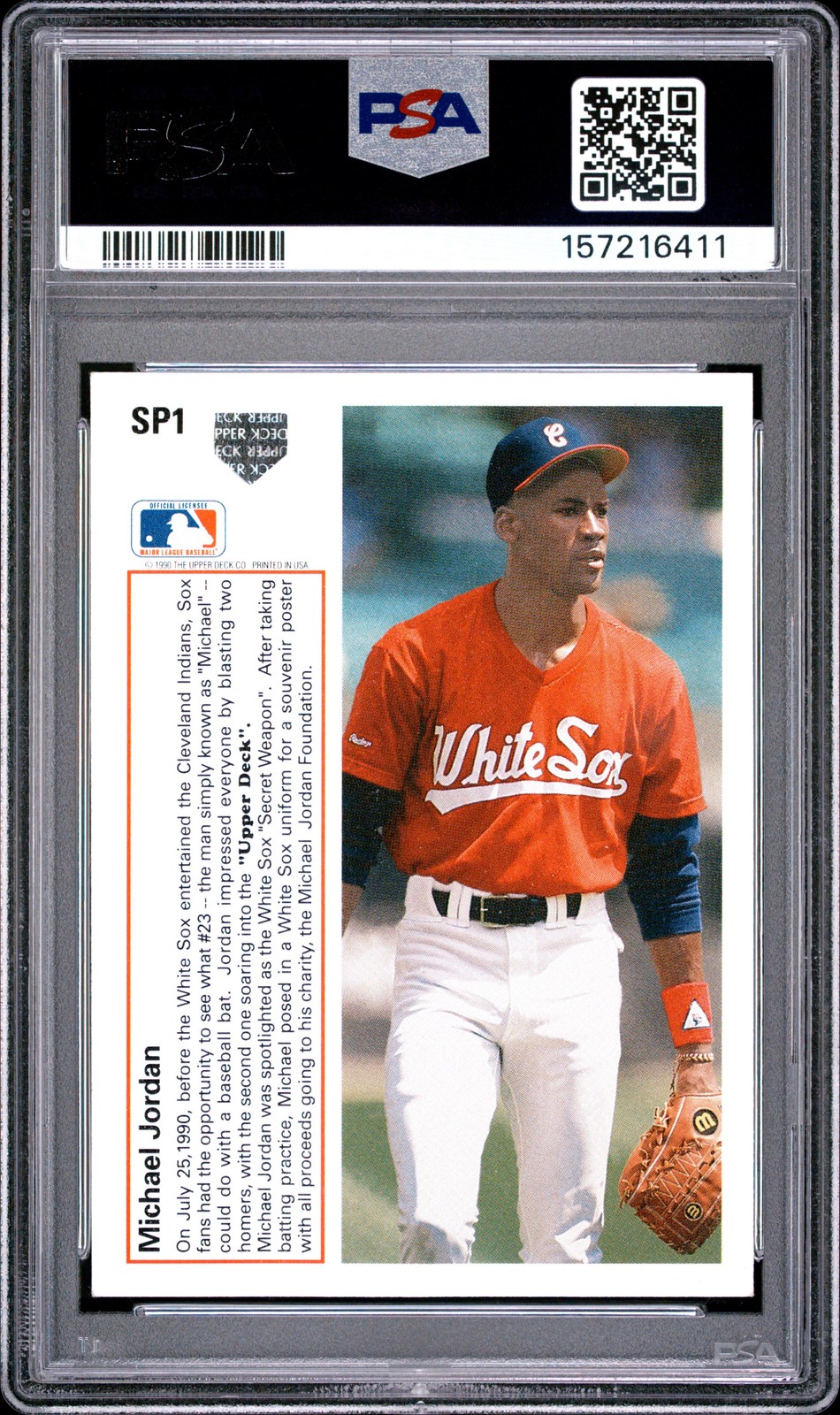 1991 UD #SP1 MICHAEL JORDAN PSA 2 view 2