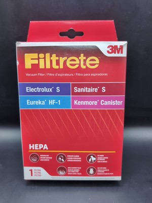 3M FILTRETE Electrolux S San S Eureka HF-1 Kenmore Can HEPA Vac. Filter #67812B