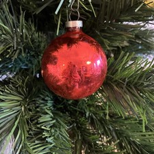 VINTAGE Mercury Glass Christmas Ornament Various Sizes Set of 5 Made in USA