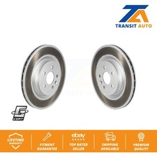 Rear Coated Brake Rotors Pair For Jaguar F-Pace Land Rover Range Velar Discovery