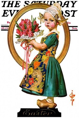 The Saturday Evening Post Easter Poster - 24x36  - J.C Leyendecker - Hi-Res 