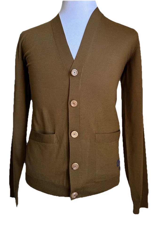 Gucci Men’s Wool Cardigan Sweater Brown Size M New $1980 - Image 2 of 4