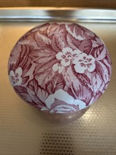 Victorian Chintz Burleigh Dish with Lid Floral Pattern