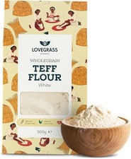 Lovegrass Ethiopia Habesha White Teff Flour 500g | Gluten Free | Vegan, High Pr 26.50 per kilo