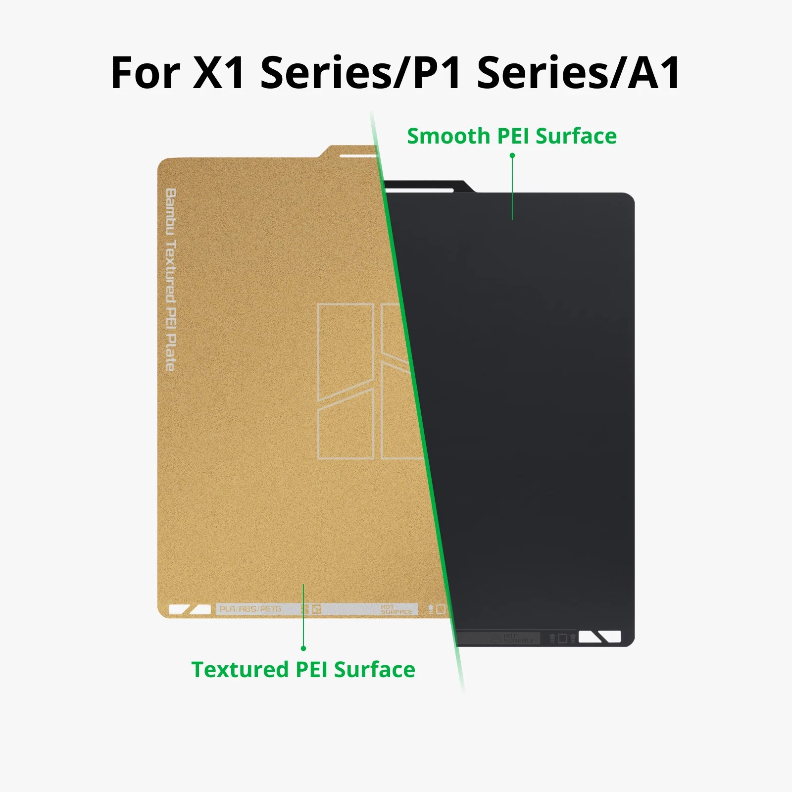 Bambu Lab Dual-Texture PEI Plate (Dual Sided) For A1, P1 & X1 Series - FAP011