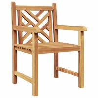 Gartenstuhl 2Er Set Massivholz Teak 60 X 58 X 90 Cm Balkon Terrasse