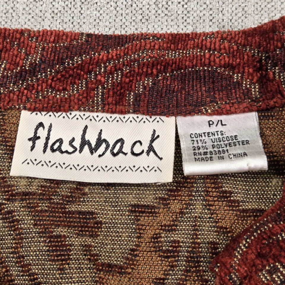 Винтажный флэшбэк гобелен цветочный куртка Blazer женщин миниатюрный L Cottagecore богемное - Изображение 3 из 4