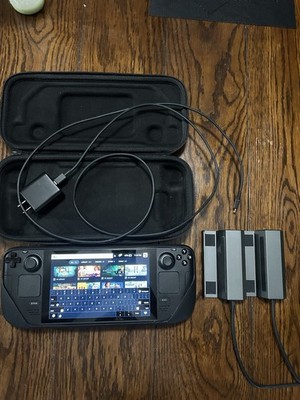 Valve Steam Deck 2TB LCD Console W/ Screen Protector, Dock, Charging Cable, Case