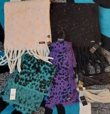 DKNY Diademas y Bufandas Forradas en Vellón Surtido Lote de 6 Nuevas con Etiquetas 🔥🔥🔥