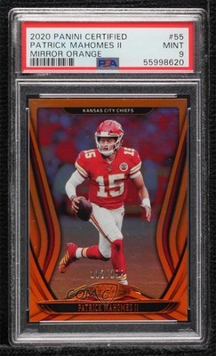 2020 Certified Mirror Orange 112/199 Patrick Mahomes II #55 PSA 9 MINT 01nl