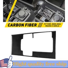 For Mazda 3 Axela 2017-2018 Carbon Fiber Gear Shift Box Panel Cover Trim 1pcs Y For Mazda 3 Axela 2017-2018 Carbon Fiber Gear Shift Box Panel Cover Trim 1pcs Y