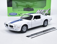 Pontiac Firebird Trans Am 1972 - Weiß/Blau Welly 1:24