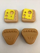 LeapFrog Shapes & Sharing Picnic Basket Accessories ONLY Food Pieces Lot Of 4