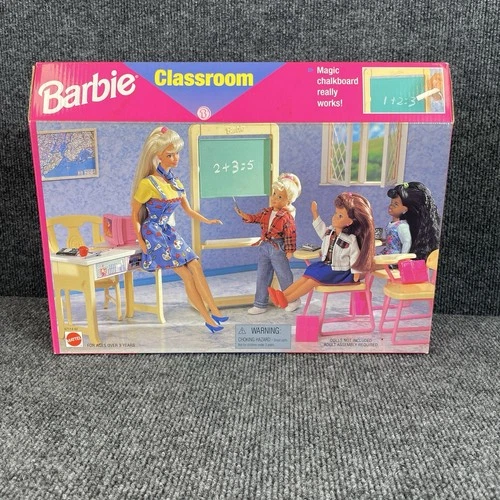 Vintage 1998 Barbie Classroom Playset Mattel 67114-92 New NRFB