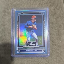 2025 Panini Three and Two - Jett Williams #66 #5/15 Holo Silver Mets