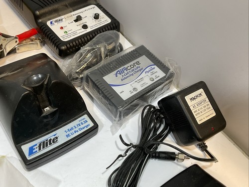 LARGE LOT OF RC Airplane Single cell Chargers Cables LIPO Chargers And Balancer - Picture 7 of 11