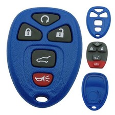 Replacement Key Fob Shell Case Fits for Chevy Suburban Tahoe Traverse GMC blue