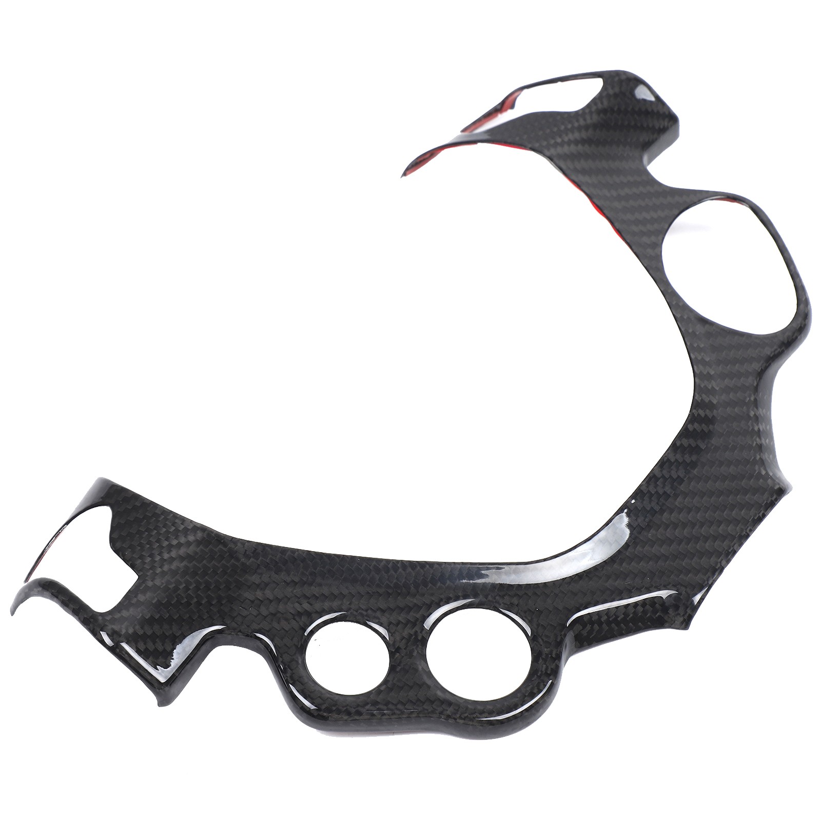 Carbon Fiber Steering Wheel Button Cover For Ferrari 458 Italia Spider 10-16