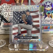 2026 Panini USA Stars & Stripes Liam Peterson All-American DISCO PRIZM (H1)