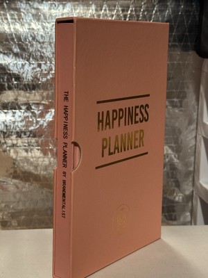 THE 100-DAY HAPPINESS PLANNER Pink Guided  Mindfulness Therapy Gratitude Journal