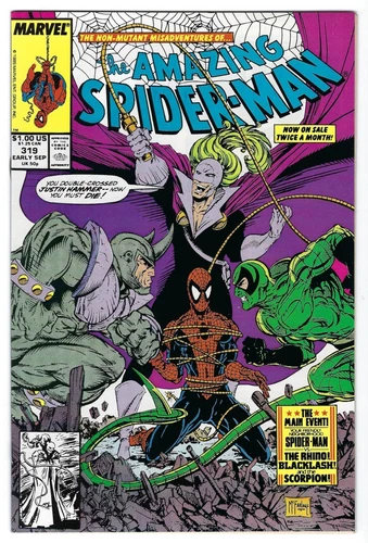 NM/MT Amazing Spider-Man #319: McFarlane cover and art, Scorpion & Rhino