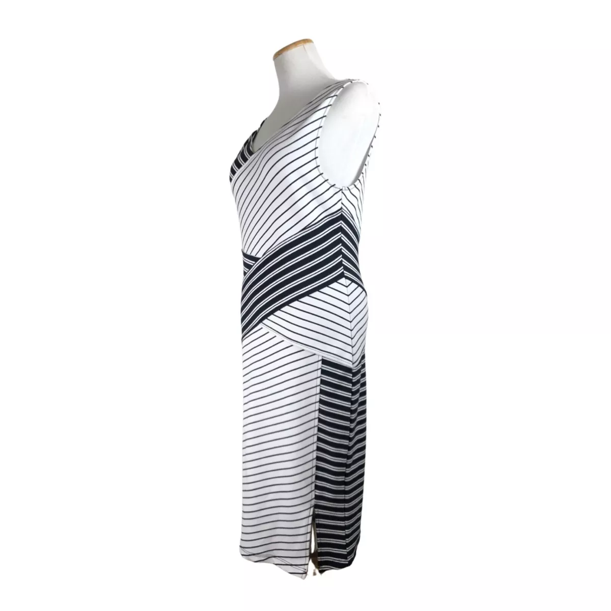 Silver and clearance black striped dress