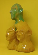 "Leaking Wisdom" - Original Clay Sculpture. Signed. Hand made & double glazed.