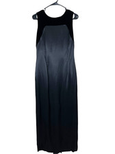 Vintage Scott McClintock 80s Black Gown Dress Size 12