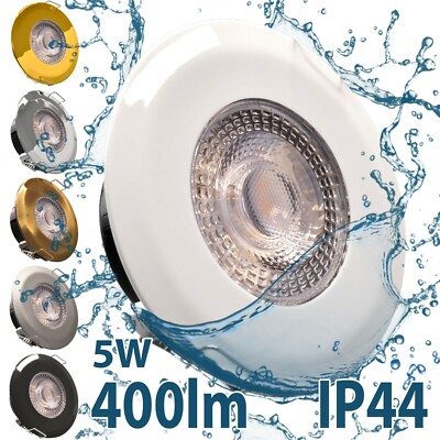 LED Einbaustrahler Feuchtraum Einbauspot Bad IP44 5W Deckenstrahler Deckenspot