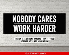 Motivational Fitness Banner - Large Gym Wall Art