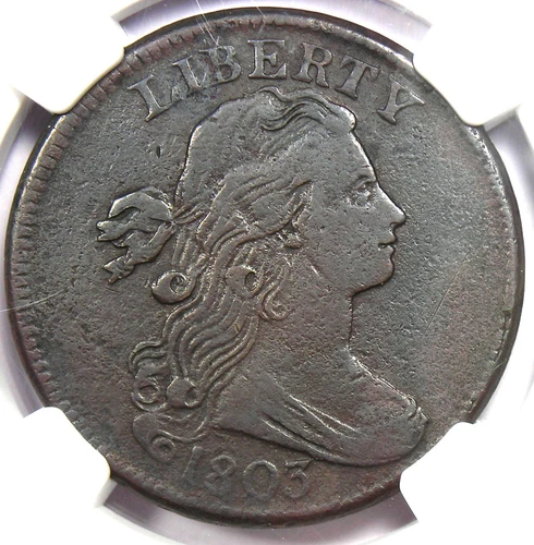 1803 Draped Bust Large Cent 1C - NGC XF Details (EF) - Rare Early Date Penny