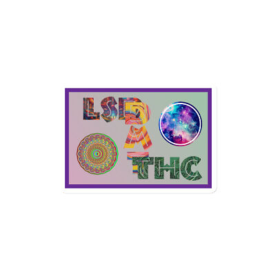 ''LSD DMT THC'' Magnet Psychedelic Psychonaut Shamanic Entheogen ASC
