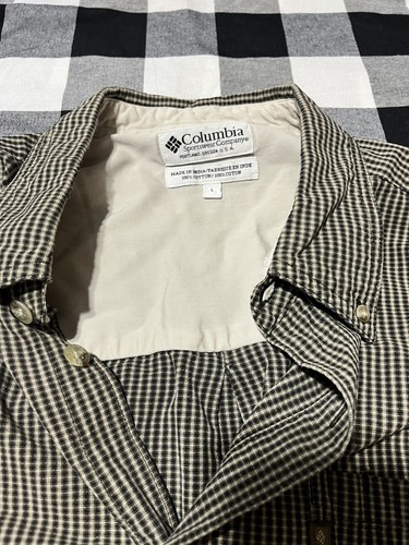 Mens Columbia Dress Shirt Long Sleeve Casual Size L Nice Color Button Up Nice!!! - Picture 2 of 9
