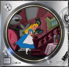 Alice in Wonderland #1 Slipmat Turntable 12" LP Record Player, DJ Audiophile 